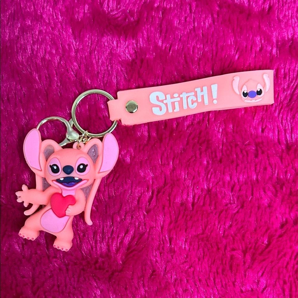 Stitch Pink Keychain for Kids